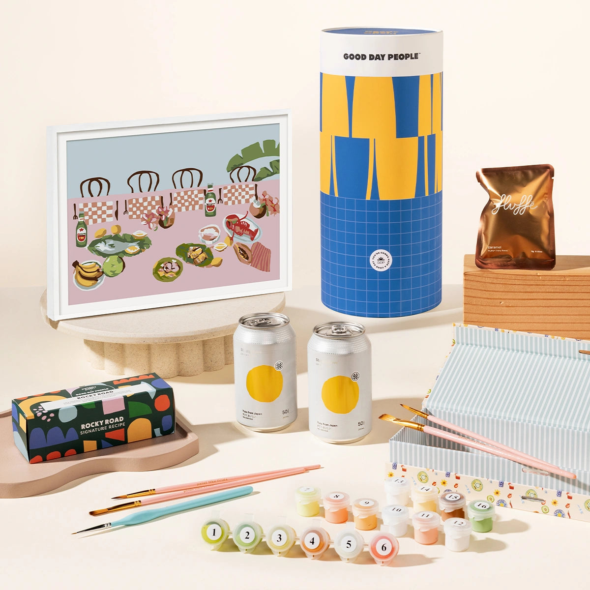 Arty Archie Painting Kit and Snacks Gift Hamper
