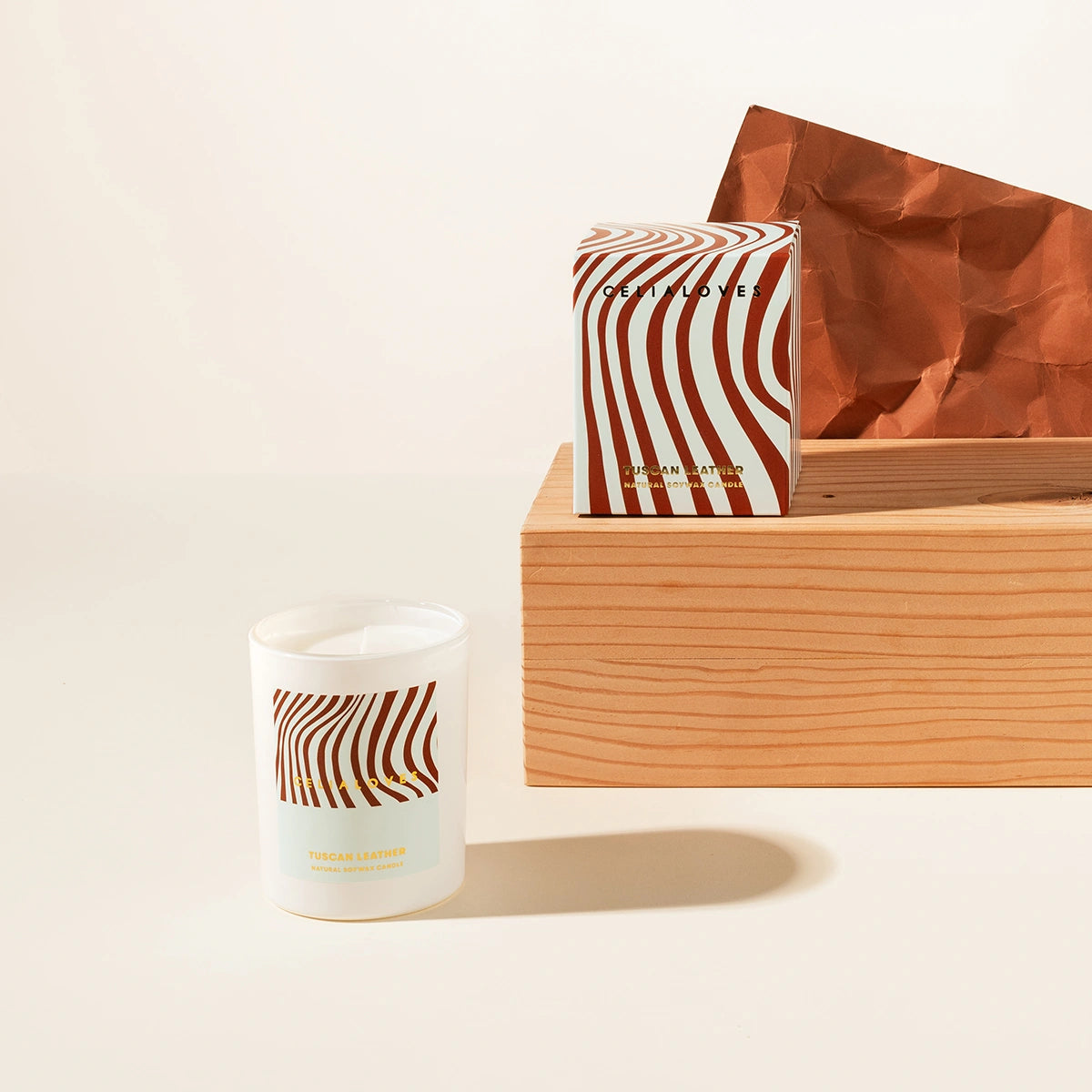 Celia Loves Tuscan Leather Candle