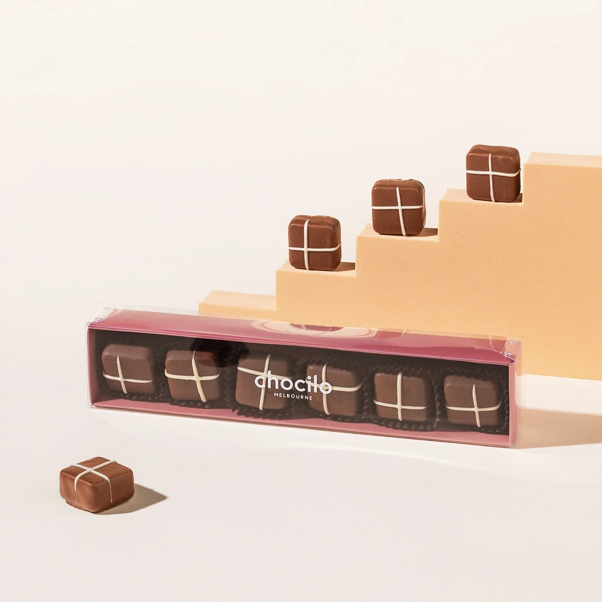 Chocilo Hot Cross Bun Chocolates (Pack of 6)