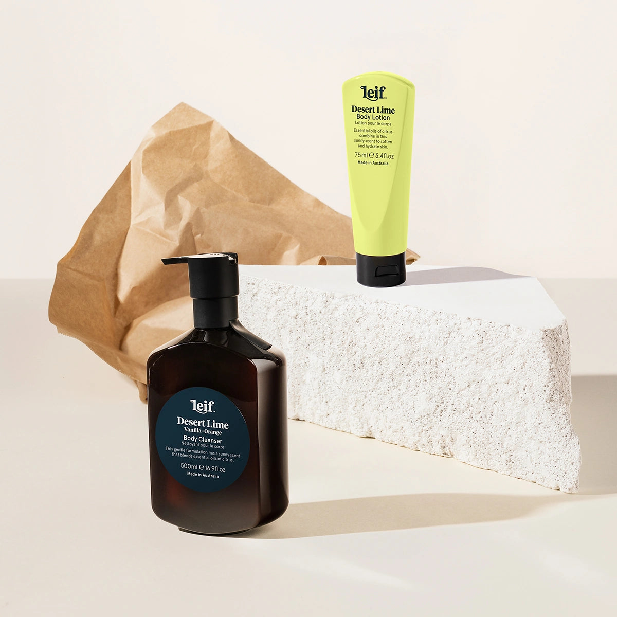 Leif body wash & lotion set of 2