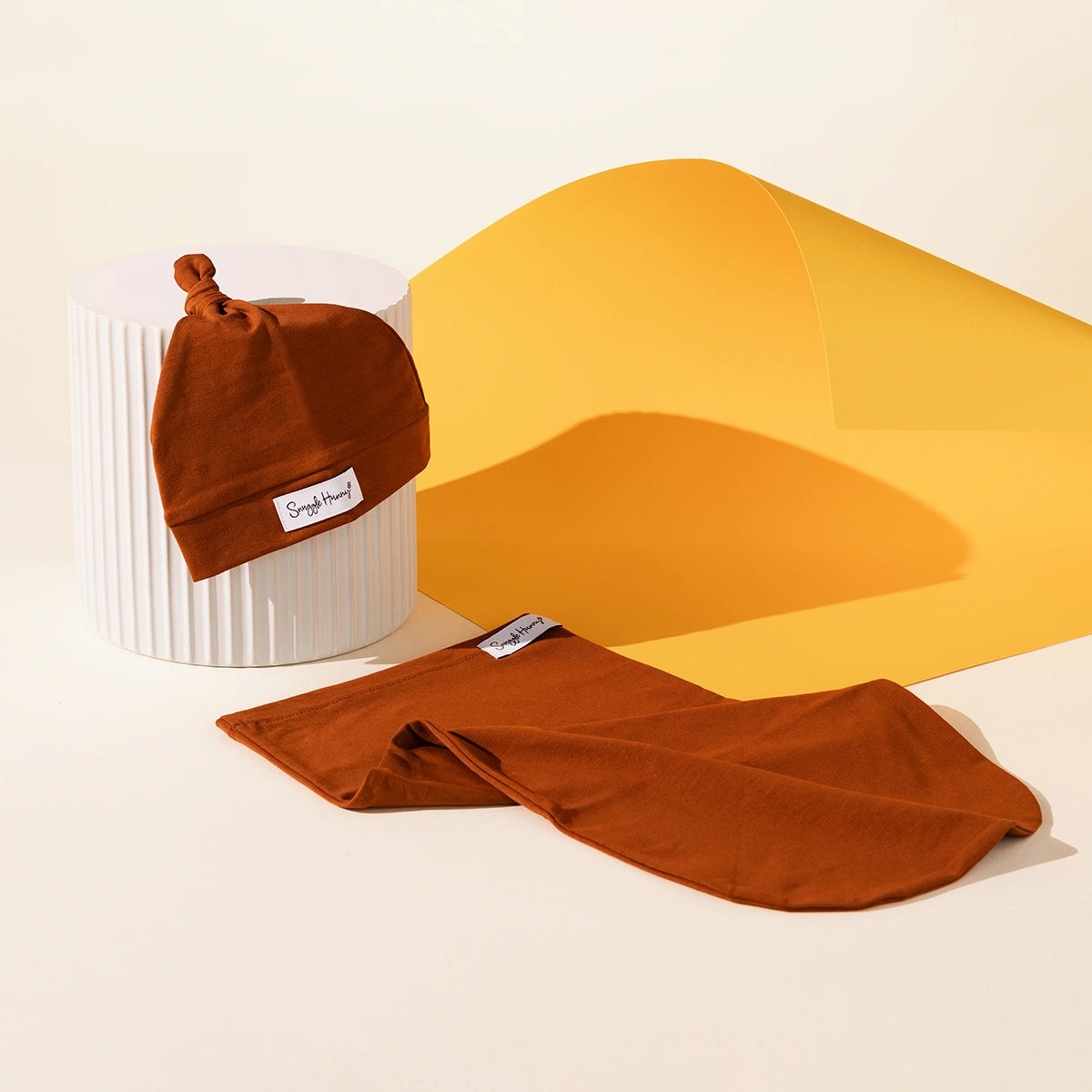 Bronze Swaddle set with beanie
