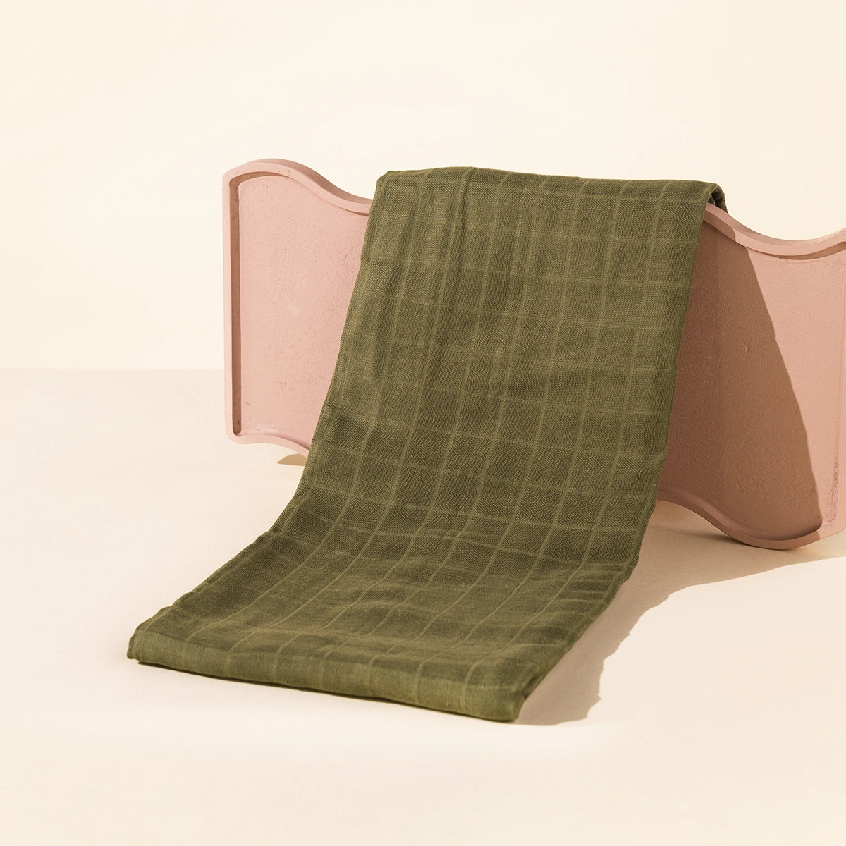 Snuggle Hunny Olive Muslin Swaddle