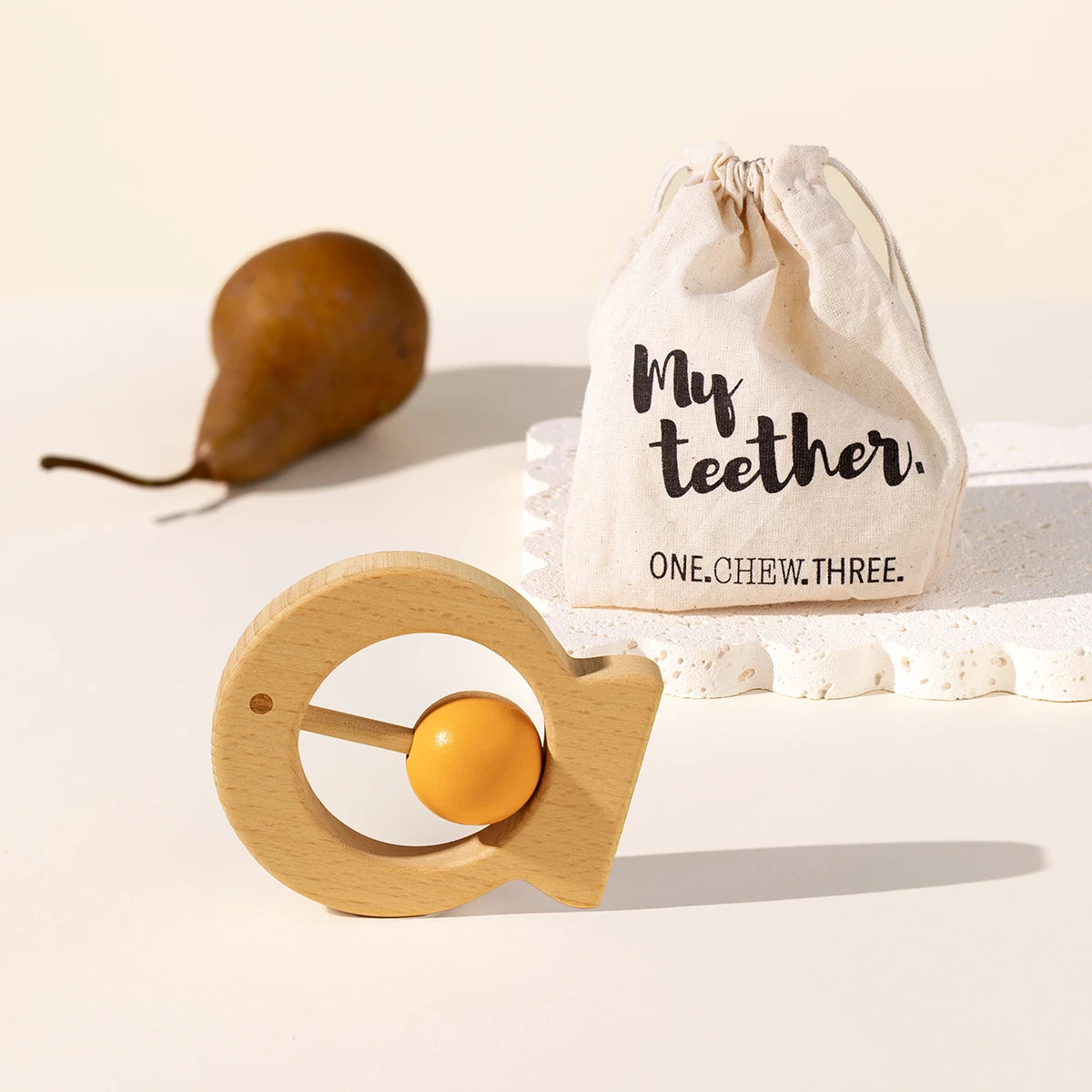Beechwood teether