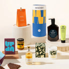 Trivia Olivia Luxury Gift Hamper with treats, a candle and a body wash and lotion set